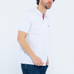 Bilal Short Sleeve Polo Shirt // White (M)