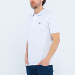 Bilal Short Sleeve Polo Shirt // White (M)