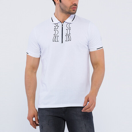 Julian Short Sleeve Polo Shirt // White (S)