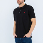 Tommy Short Sleeve Polo Shirt // Black (S)