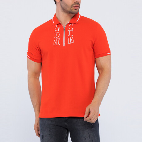 Conor Short Sleeve Polo Shirt // Red (S)