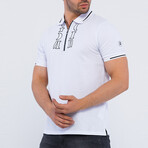 Julian Short Sleeve Polo Shirt // White (M)