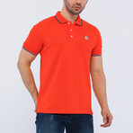 David Short Sleeve Polo Shirt // Red (S)
