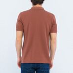 Keith Short Sleeve Polo Shirt // Brown (2XL)