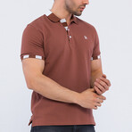 Josh Short Sleeve Polo Shirt // Brown (XL)