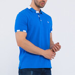 Abdullah Short Sleeve Polo Shirt // Indigo (2XL)