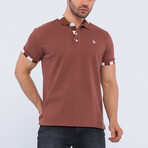 Josh Short Sleeve Polo Shirt // Brown (3XL)