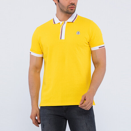 Herbert Short Sleeve Polo Shirt // Mustard (S)