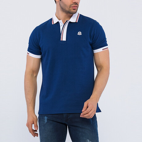 Kevin Short Sleeve Polo Shirt // Navy (S)