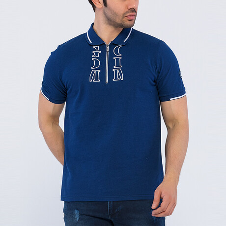 Rafael Short Sleeve Polo Shirt // Navy (S)