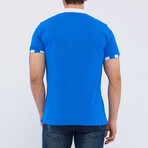 Abdullah Short Sleeve Polo Shirt // Indigo (S)