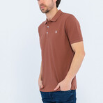 Keith Short Sleeve Polo Shirt // Brown (2XL)