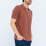 Keith Short Sleeve Polo Shirt // Brown (2XL)