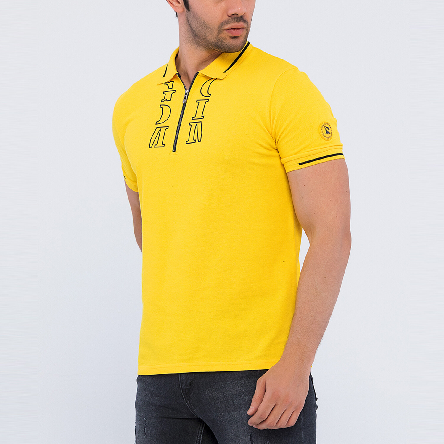 Marcus Short Sleeve Polo Shirt // Mustard (2XL) - Giorgio di Mare ...