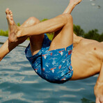 Hawaii Swim Trunks // Deep Water (S)