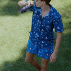 Hawaii Swim Trunks // Deep Water (S)