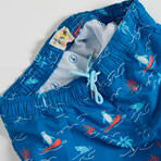 Hawaii Swim Trunks // Deep Water (S)