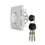 Modern Security Set // Satin Chrome + Gold