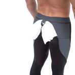 Meggings // Black + Gray (M)