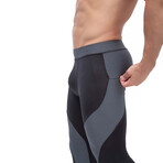 Meggings // Black + Gray (M)