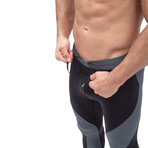 Meggings // Black + Gray (M)