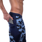 Meggings // Blue Camouflage (2XL)