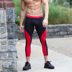 Meggings // Black + Red (S)