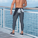 Meggings // Gray + Black (L)