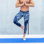 Meggings // Blue Camouflage (M)