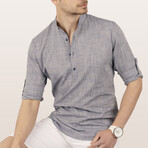 Hamza Button-Up // Light Smoked (L)