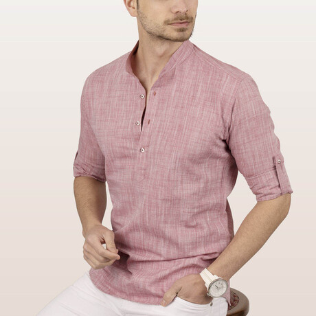 Terry Button-Up // Light Cherry (S)