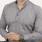 Hamza Button-Up // Light Smoked (L)