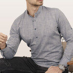 Hamza Button-Up // Light Smoked (L)