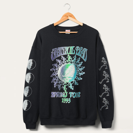 Grateful Dead Spring Tour Fleece Sweatshirt // Black (XS)