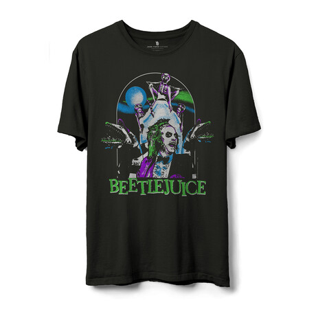 Beetlejuice Collage T-Shirt // Black (XS)