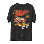 Miller Racing T-Shirt // Black + White Splatter (XL)