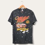 Miller Racing T-Shirt // Black + White Splatter (2XL)