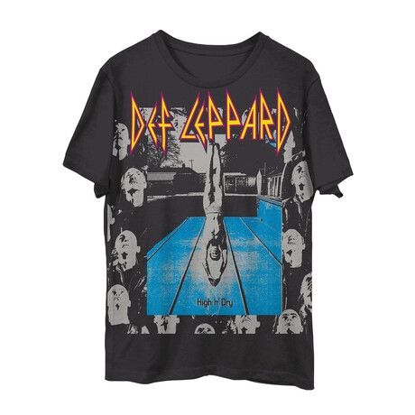 Def Leppard High N Dry T-Shirt // Black (XS)