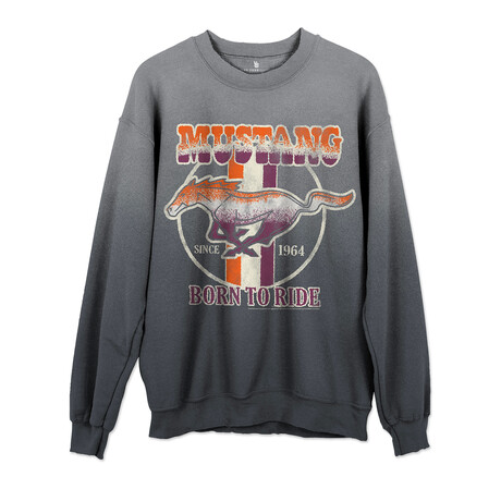 Mustang Sweatshirt // Charcoal Potassium Spray (XS)