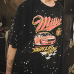 Miller Racing T-Shirt // Black + White Splatter (M)