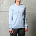 Crescent City Long Sleeve Bamboo Women's Sun Shirt // Upf 45 // Icy Blue (XL)
