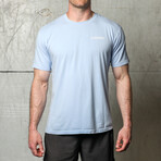Crescent City Bamboo Men's T-Shirt // Upf 45 // Icy Blue (S)