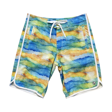 309 OG Athletic Fit Board Shorts // Water Color Blue (28)