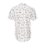 Truman Camp Shirt In Knot Print // Black + White (M)