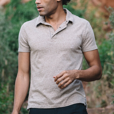 Nicklaus Recycled Cotton Blend Polo // Heather Brown (XS)