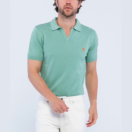 Phillip Knitted Polo Shirt // Mint (S)