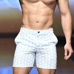 Beach To Brunch Short // Blue Polka Dot (M)