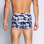 Boyshort Swim Brief // Black Camo (M)