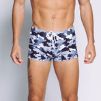 Boyshort Swim Brief // Black Camo (M)