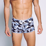 Boyshort Swim Brief // Black Camo (M)